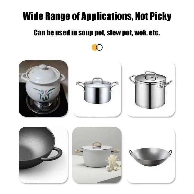 2/4 DB szilikon serpenyő fogantyú fedél Forrázásgátló védő burkolat Pároló serpenyő fogantyútartó csúszásmentes fedél konyhai kütyük