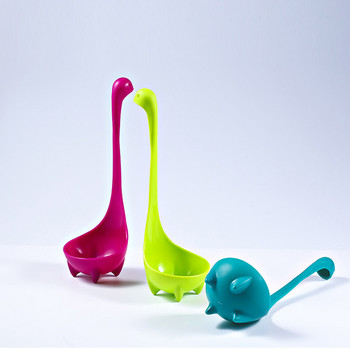 Creativity Dinosaur Long Handle Soup Poon Food Grade PP Vertical Spoon Cooking Kitchen Cooking Αναδευτήρας Κουτάλι Προμήθειες κουζίνας