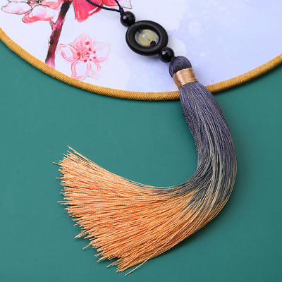 13 cm-es színátmenetes függő kötél selyem bojt rojt barkácsoláshoz kulcstartó fülbevaló horgok medál ékszer készítés keresési kellékek