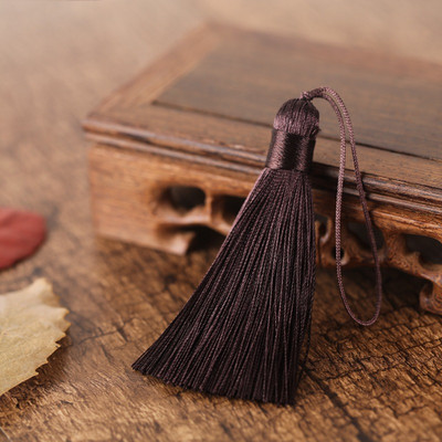 5/10 gab. 8cm Krāsains pušķu bārkstis DIY amatniecībai un rotaslietu izgatavošanai Spike Poliestera Ledus Zīds Grāmatzīmju Atslēgu piekariņu pušķi