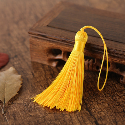 5/10 gab. 8cm Krāsains pušķu bārkstis DIY amatniecībai un rotaslietu izgatavošanai Spike Poliestera Ledus Zīds Grāmatzīmju Atslēgu piekariņu pušķi