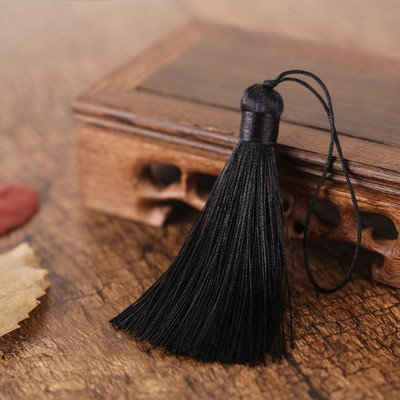 5/10 gab. 8cm Krāsains pušķu bārkstis DIY amatniecībai un rotaslietu izgatavošanai Spike Poliestera Ledus Zīds Grāmatzīmju Atslēgu piekariņu pušķi