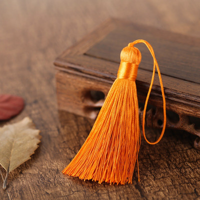 5/10 gab. 8cm Krāsains pušķu bārkstis DIY amatniecībai un rotaslietu izgatavošanai Spike Poliestera Ledus Zīds Grāmatzīmju Atslēgu piekariņu pušķi