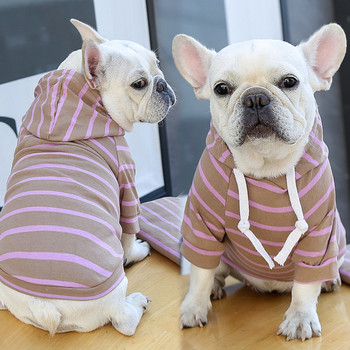 Φούστες σκύλου ριγέ κουτάβια ανοιξιάτικα ρούχα Chihuahua Γαλλικά μπουλντόγκ Pug Στολή σκύλου Πολυτελή Ρούχα σκυλιών για Μικρά σκυλιά