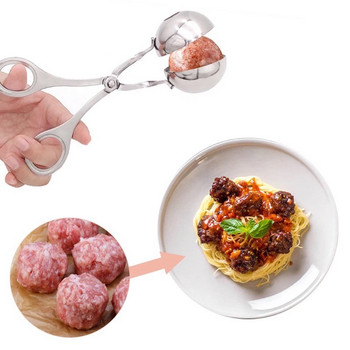 Από ανοξείδωτο ατσάλι Κεφτεδοποιός Κλιπ Fish Ball Rice Ball Form Making Form Εργαλείο Κουζίνας Gadgets cuisine cocina