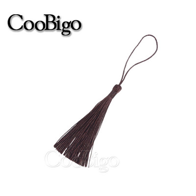 10db selyem bojt rojt díszítő könyvjelzők otthoni függönyökhöz barkácsolás fülbevaló ékszer bojt hurkokkal dekoratív vegyes 15 színben