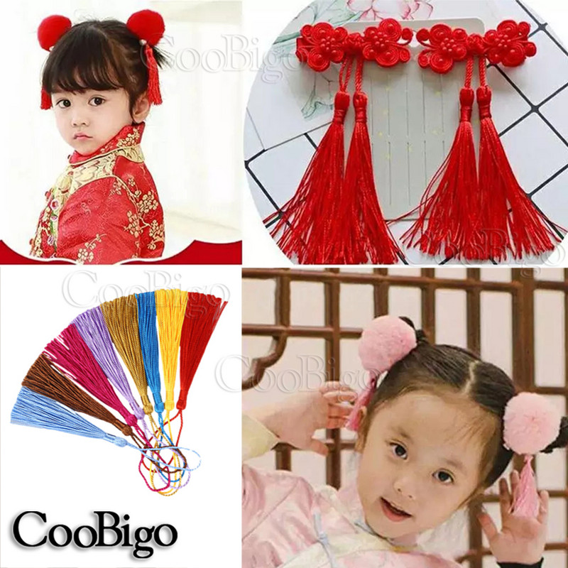 10db selyem bojt rojt díszítő könyvjelzők otthoni függönyökhöz barkácsolás fülbevaló ékszer bojt hurkokkal dekoratív vegyes 15 színben