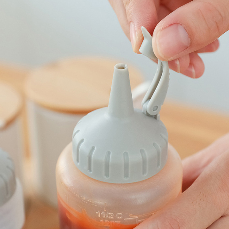 350 ml/175 ml konyhai fűszeres üveg kinyomható palack saláta ketchup szósz olívaolajos palackok konyhai főzőeszközök