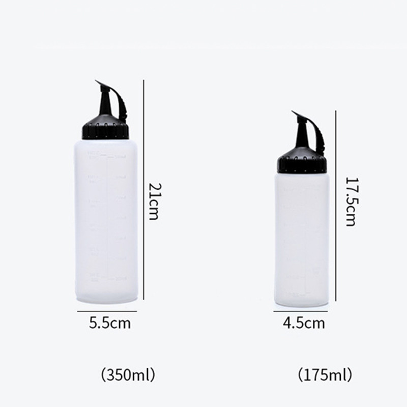 350 ml/175 ml konyhai fűszeres üveg kinyomható palack saláta ketchup szósz olívaolajos palackok konyhai főzőeszközök