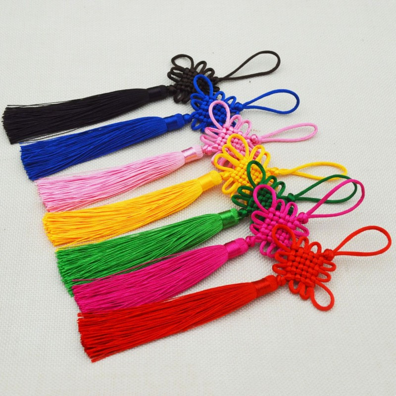 10gb 20cm poliestera pušķis bārkstis birste Šūšanas piederumi pušķu bārkstis Apgriezt pušķu kulonu aizkariem rotaslietas DIY Home Decor