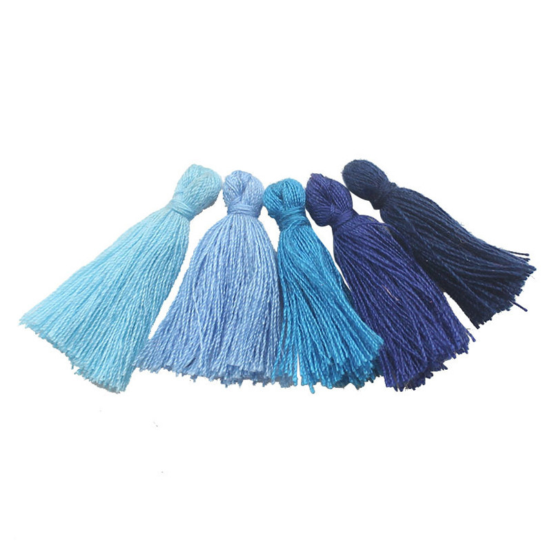 50 db 30 mm-es rövid többszínű pamut selyem bojt varázslatok fülbevalóhoz nyaklánc ékszer készítés szatén medál kézzel készített barkács dekoráció