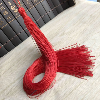 2gab/iepakojumā 33cm gari vertikāli ķīniešu mezgli piekaramie pušķi Poliestera vītne Pretburzīšanās kostīmu apģērbu dekorēšana Kotoho