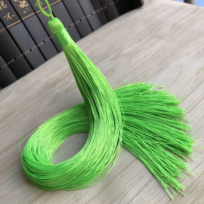 2gab/iepakojumā 33cm gari vertikāli ķīniešu mezgli piekaramie pušķi Poliestera vītne Pretburzīšanās kostīmu apģērbu dekorēšana Kotoho