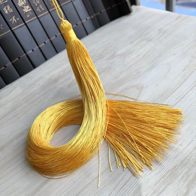 2gab/iepakojumā 33cm gari vertikāli ķīniešu mezgli piekaramie pušķi Poliestera vītne Pretburzīšanās kostīmu apģērbu dekorēšana Kotoho