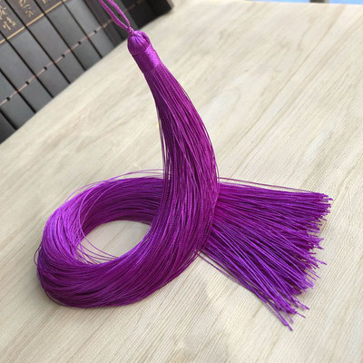 2gab/iepakojumā 33cm gari vertikāli ķīniešu mezgli piekaramie pušķi Poliestera vītne Pretburzīšanās kostīmu apģērbu dekorēšana Kotoho