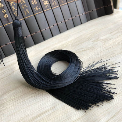 2gab/iepakojumā 33cm gari vertikāli ķīniešu mezgli piekaramie pušķi Poliestera vītne Pretburzīšanās kostīmu apģērbu dekorēšana Kotoho