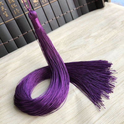 2gab/iepakojumā 33cm gari vertikāli ķīniešu mezgli piekaramie pušķi Poliestera vītne Pretburzīšanās kostīmu apģērbu dekorēšana Kotoho