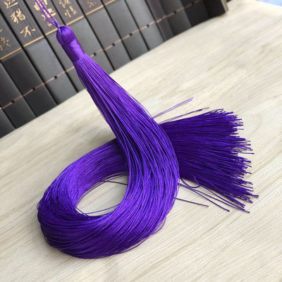 2gab/iepakojumā 33cm gari vertikāli ķīniešu mezgli piekaramie pušķi Poliestera vītne Pretburzīšanās kostīmu apģērbu dekorēšana Kotoho