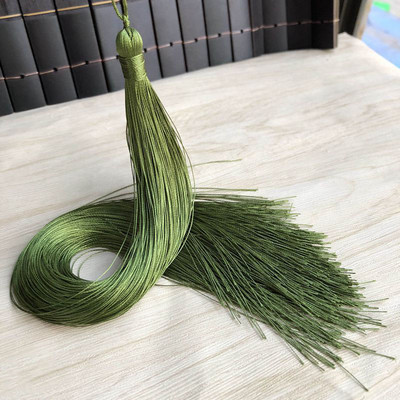 2gab/iepakojumā 33cm gari vertikāli ķīniešu mezgli piekaramie pušķi Poliestera vītne Pretburzīšanās kostīmu apģērbu dekorēšana Kotoho