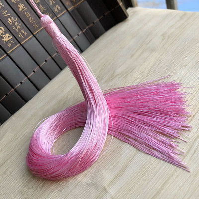 2gab/iepakojumā 33cm gari vertikāli ķīniešu mezgli piekaramie pušķi Poliestera vītne Pretburzīšanās kostīmu apģērbu dekorēšana Kotoho