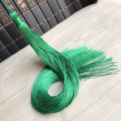 2gab/iepakojumā 33cm gari vertikāli ķīniešu mezgli piekaramie pušķi Poliestera vītne Pretburzīšanās kostīmu apģērbu dekorēšana Kotoho