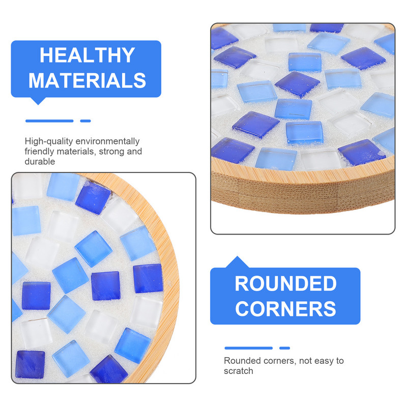 1 Creative Mosaic Cup Mat Materiālu komplekts Ar rokām izgatavoti paliktņu izgatavošanas piederumi