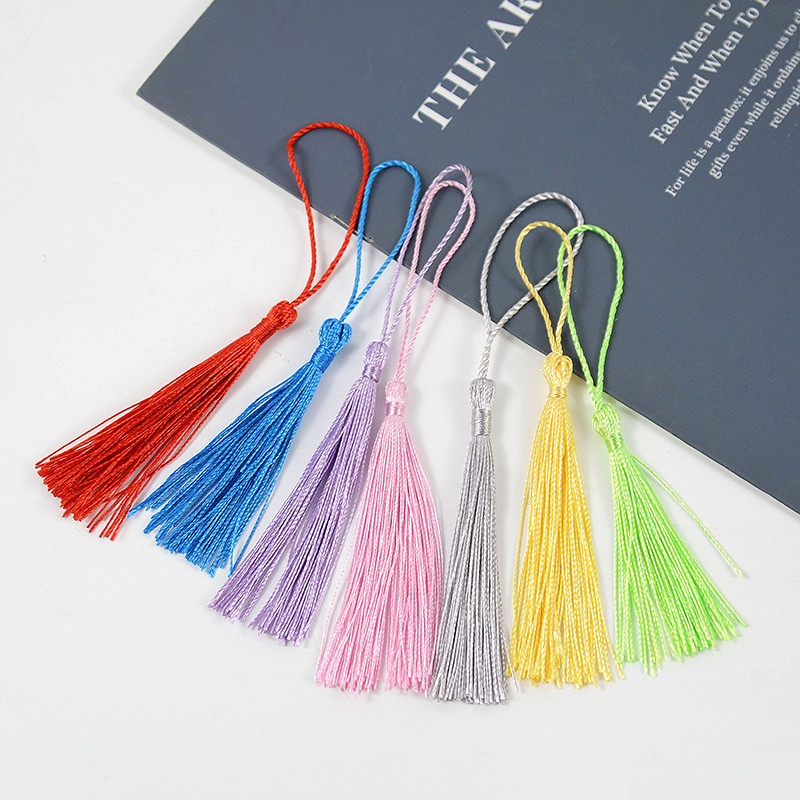 100 gab. 70 mm piekarināma virve Zīda pušķu bārkstis DIY atslēgu piekariņai auskaru āķi Kulonu rotaslietas Meklēšanas piederumi Piederumi