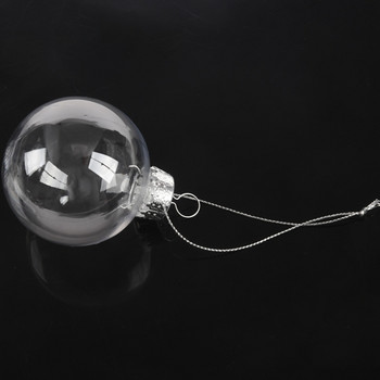 Прозрачни Направи си сам Baubles Нечуплива безшевна пластмасова коледна топка за декорация на домашно дърво, подарък - 60 mm БР.: 12