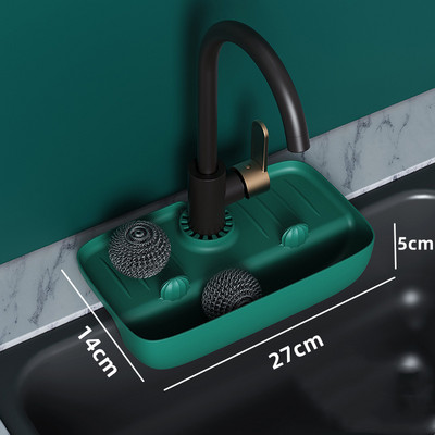 Virtuves Silikona jaucējkrāns Paklājiņš Izlietne Sūklis Glabāšanas Plaukts Šļakatu paliktnis Drenāžas paliktnis Countertop Glabāšanas paplāte Vannas istabas Virtuves piederumi