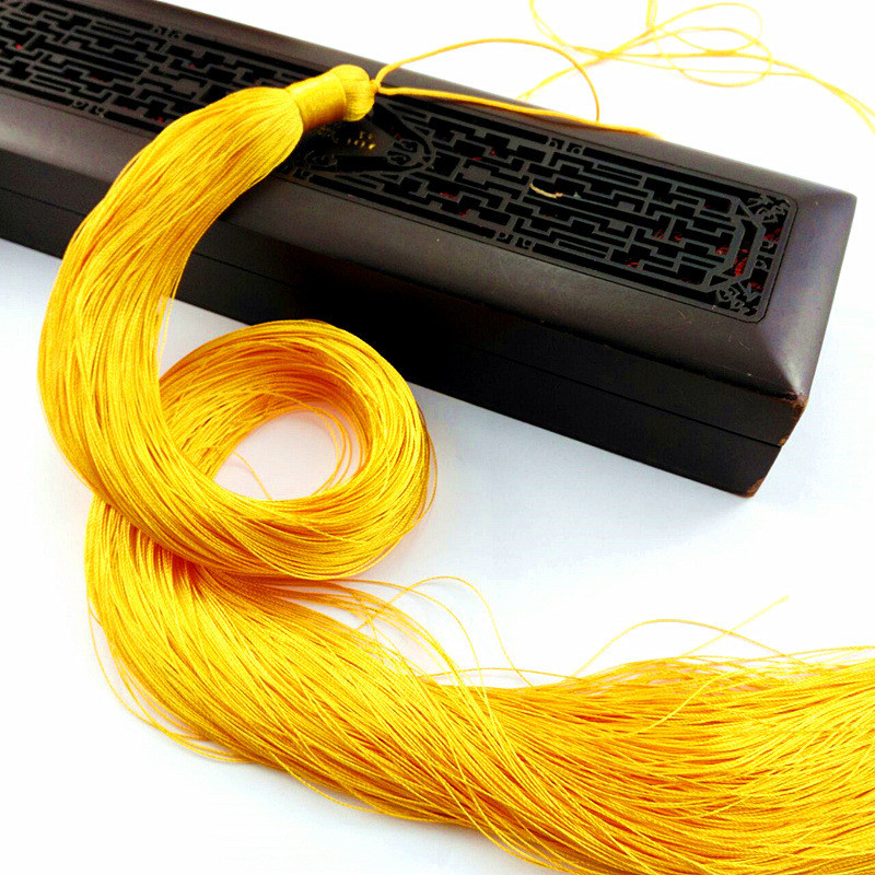 1 DB 50 cm hosszú selyem bojt 50 cm rojt díszítés kézműves bojt ecset varrás függöny ékszer Kiegészítők barkács esküvői dekoráció