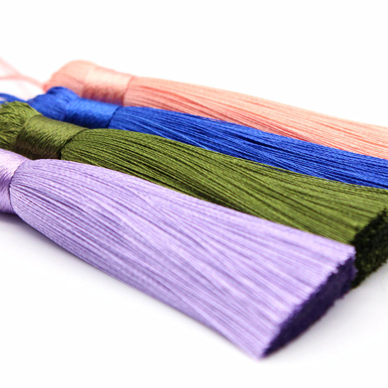 2 buc/pachet ciucuri scurt de grăsime 80 mm anti-rid vertical mătase de gheață ciucuri mic DIY ac de păr marcaj îmbrăcăminte bijuterii pandantiv ciucuri