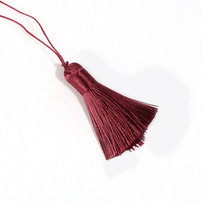 2gab Poliestera zīda pušķu kulons 5,5 cm garš kokvilnas pušķis mājas kāzu dekorēšanai DIY šūšanas aizkaru piederumi