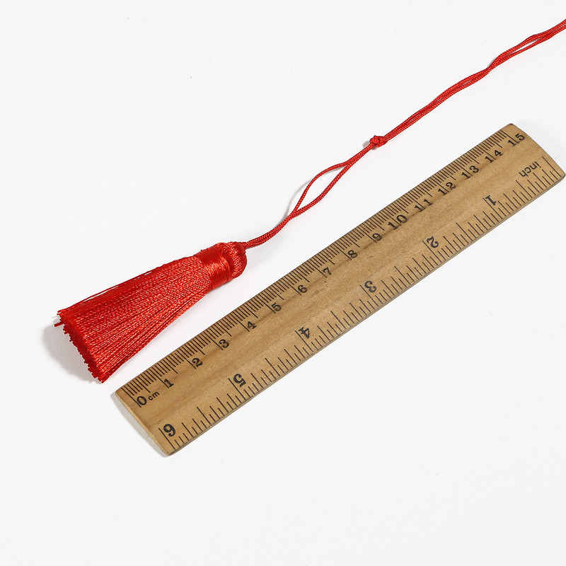 2gab Poliestera zīda pušķu kulons 5,5 cm garš kokvilnas pušķis mājas kāzu dekorēšanai DIY šūšanas aizkaru piederumi