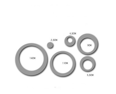 Kerek falmatrica 3D akril tükör matrica eltávolítható öntapadó csempe otthoni nappalihoz hálószoba dekorációs kellékek eszközök