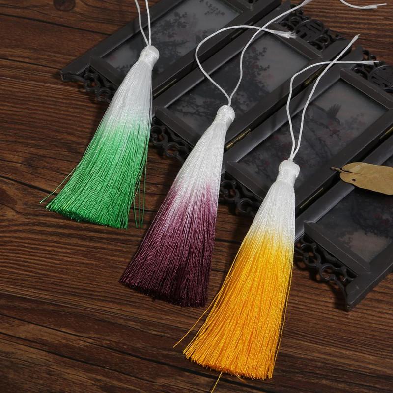 13 cm zīda pušķis, kas paredzēts DIY aizkaru auklai pakarināmai apģērba piekariņai automašīnas soma mājas dekorēšanai, šūšanas piederumi