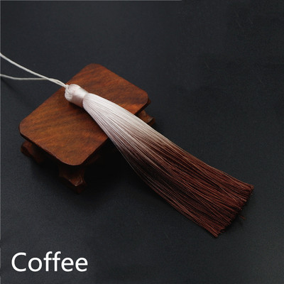 5PC Daudzkrāsaini ledus zīda pušķi Poliestera gradienta krāsa DIY Rotaslietas Dekoratīvi Atslēgu Aksesuāri Soma Kulons Pušķis Bārkstis Apdare