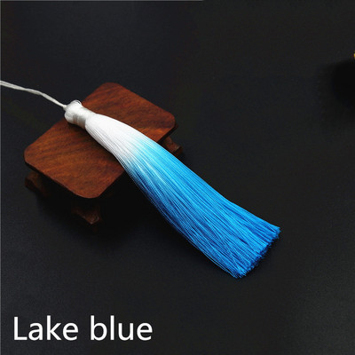 5PC Daudzkrāsaini ledus zīda pušķi Poliestera gradienta krāsa DIY Rotaslietas Dekoratīvi Atslēgu Aksesuāri Soma Kulons Pušķis Bārkstis Apdare