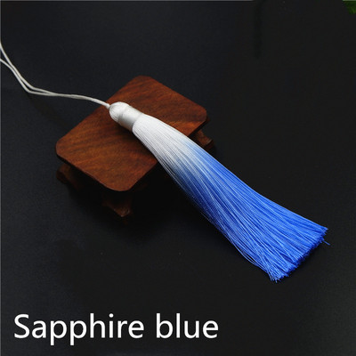 5PC Daudzkrāsaini ledus zīda pušķi Poliestera gradienta krāsa DIY Rotaslietas Dekoratīvi Atslēgu Aksesuāri Soma Kulons Pušķis Bārkstis Apdare