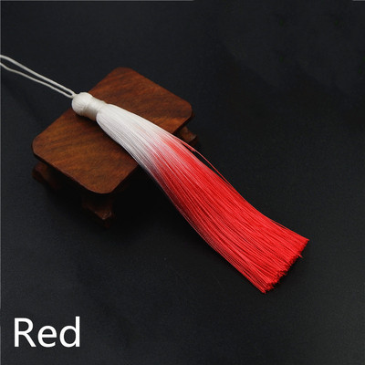 5PC Daudzkrāsaini ledus zīda pušķi Poliestera gradienta krāsa DIY Rotaslietas Dekoratīvi Atslēgu Aksesuāri Soma Kulons Pušķis Bārkstis Apdare