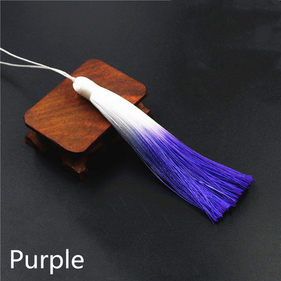 5PC Daudzkrāsaini ledus zīda pušķi Poliestera gradienta krāsa DIY Rotaslietas Dekoratīvi Atslēgu Aksesuāri Soma Kulons Pušķis Bārkstis Apdare