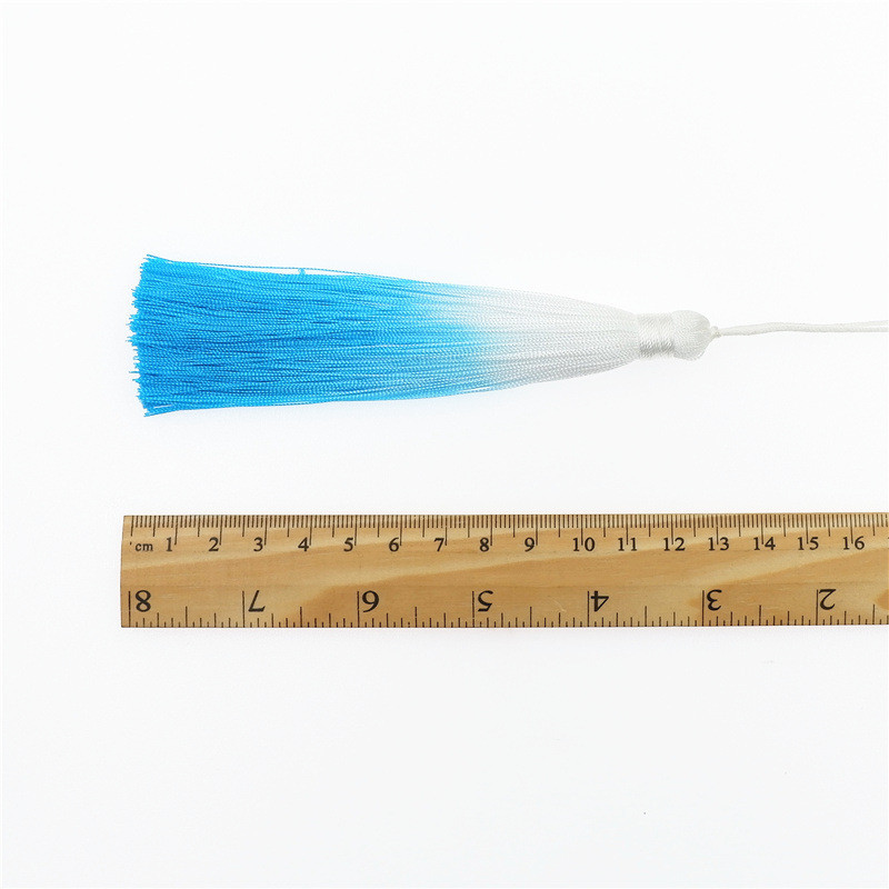 5PC Daudzkrāsaini ledus zīda pušķi Poliestera gradienta krāsa DIY Rotaslietas Dekoratīvi Atslēgu Aksesuāri Soma Kulons Pušķis Bārkstis Apdare