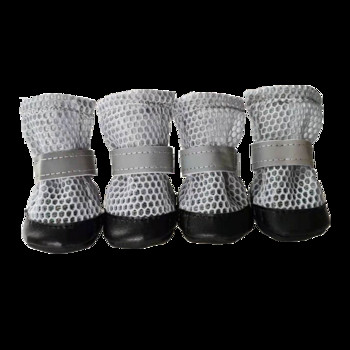 Обувки за домашни любимци за малки кучета Светлоотразителни нехлъзгащи се устойчиви на износване зимни топли ботуши за бишон корги чихуахуа йорк теди мека подметка