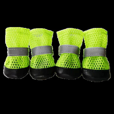 Обувки за домашни любимци за малки кучета Светлоотразителни нехлъзгащи се устойчиви на износване зимни топли ботуши за бишон корги чихуахуа йорк теди мека подметка
