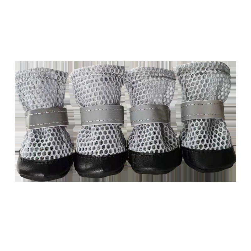 Обувки за домашни любимци за малки кучета Светлоотразителни нехлъзгащи се устойчиви на износване зимни топли ботуши за бишон корги чихуахуа йорк теди мека подметка