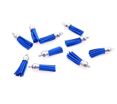 20gab 3,8 cm Pušķis Vintage ādas pušķi Bārkstis čalojumam Makrame DIY Juvelierizstrādājumu soma Atslēgu piekariņš Mobilā telefona Dekoratīvās siksnas kulons