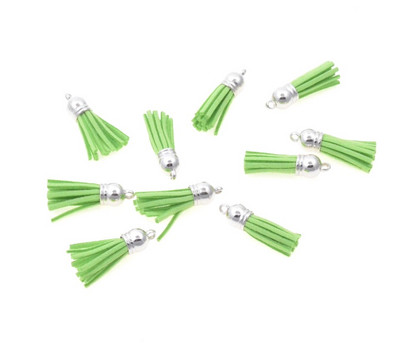 20gab 3,8 cm Pušķis Vintage ādas pušķi Bārkstis čalojumam Makrame DIY Juvelierizstrādājumu soma Atslēgu piekariņš Mobilā telefona Dekoratīvās siksnas kulons