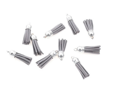 20gab 3,8 cm Pušķis Vintage ādas pušķi Bārkstis čalojumam Makrame DIY Juvelierizstrādājumu soma Atslēgu piekariņš Mobilā telefona Dekoratīvās siksnas kulons