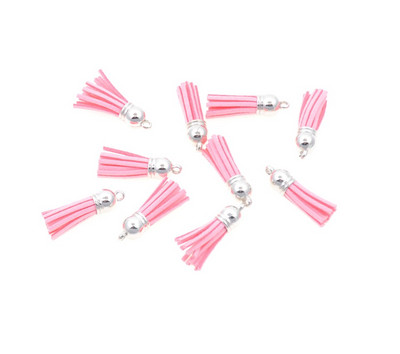 20gab 3,8 cm Pušķis Vintage ādas pušķi Bārkstis čalojumam Makrame DIY Juvelierizstrādājumu soma Atslēgu piekariņš Mobilā telefona Dekoratīvās siksnas kulons