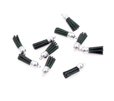 20gab 3,8 cm Pušķis Vintage ādas pušķi Bārkstis čalojumam Makrame DIY Juvelierizstrādājumu soma Atslēgu piekariņš Mobilā telefona Dekoratīvās siksnas kulons