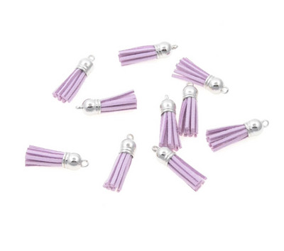 20gab 3,8 cm Pušķis Vintage ādas pušķi Bārkstis čalojumam Makrame DIY Juvelierizstrādājumu soma Atslēgu piekariņš Mobilā telefona Dekoratīvās siksnas kulons